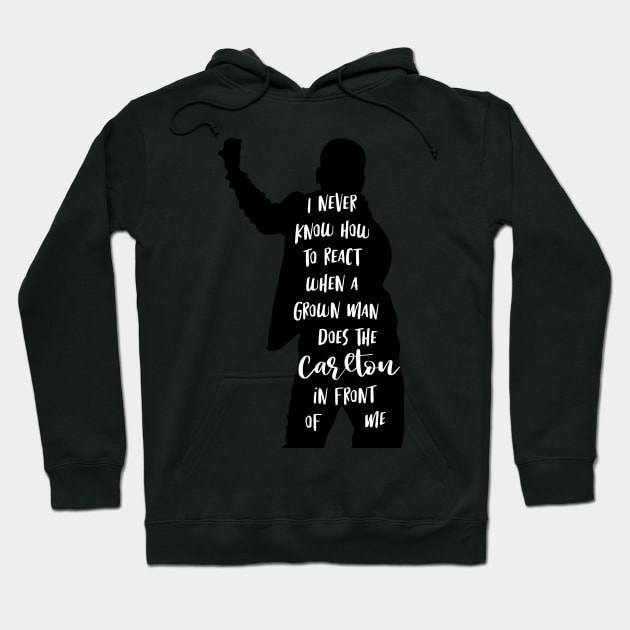 Grown man doing the Carlton Hoodie by Wenby-Weaselbee